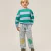 The Campamento Green Stripes Oversized Kids Sweatshirt