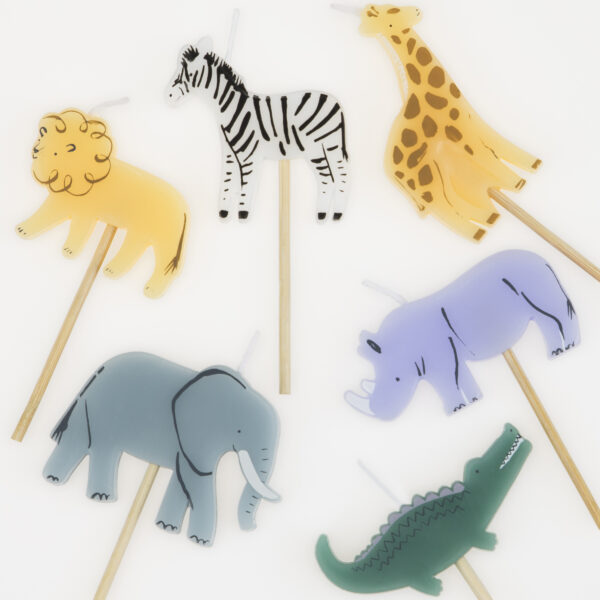 Meri Meri Meri Meri Jungle Animal Kaarsjes 9781534046689 Meri 25 Home & Living Feest  Wijs west