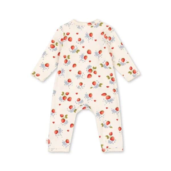 Konges Sløjd Konges Sløjd Basic Newborn Onesie Gots Marmalade 5715681001769 Konges SS25 Kleding & Accessoires Baby Rompers Wijs west