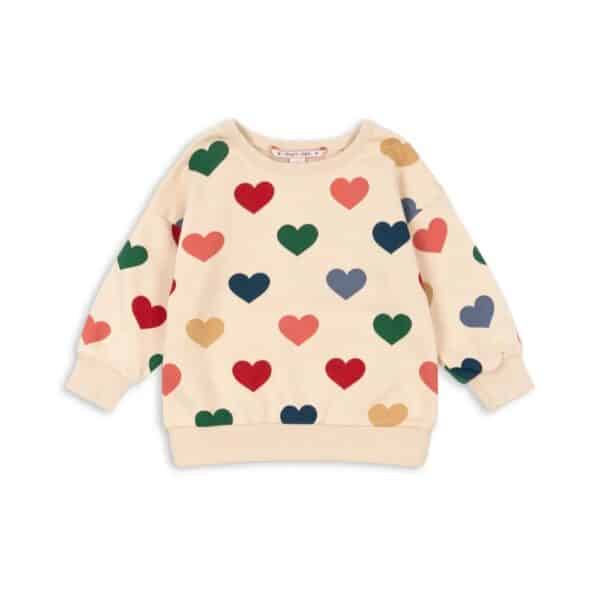 Konges Sløjd Konges Sløjd Lou Sweat Shirt Ocs Bon Coeur Coloré 5715681027875 Konges SS25 Kleding & Accessoires Sweaters & Truien  Wijs west