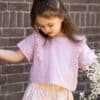 125-561-07668 House of Jamie Smocked Skirt Gold Vertical Stripes