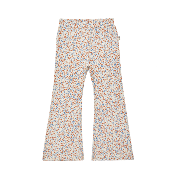 House of Jamie House of Jamie Flared Pants Peach Blush Mini Floral 8719654154671 HOJ SS25 Kleding & Accessoires Broeken  Wijs west