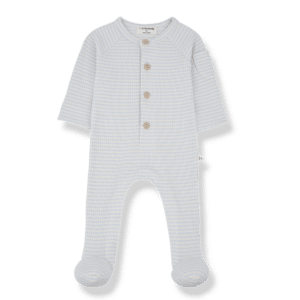 1+ in the Family 1+ In The Family Jumpsuit W/Feet Guim Misty-Blue 8448251005870 Family SS25 Kleding & Accessoires Baby Pakjes Wijs west