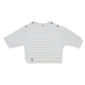 1+ in the Family 1+ In The Family Sweater Enzo Misty-Blue 8448251010850 Family SS25 Kleding & Accessoires Baby Bovenstukjes Wijs west