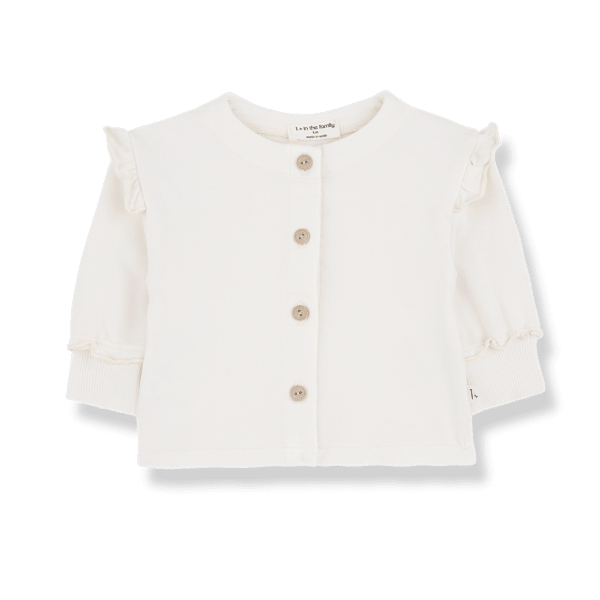 1+ in the Family 1+ In The Family Girly Jacket Ona Ecru 8448251013677 Family SS25 Kleding & Accessoires Baby Buitenkleding Wijs west
