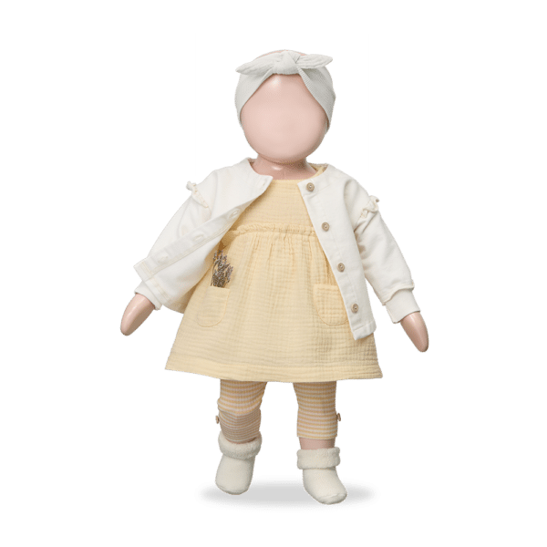 1+ in the Family 1+ In The Family Girly Jacket Ona Ecru 8448251013677 Family SS25 Kleding & Accessoires Baby Buitenkleding Wijs west