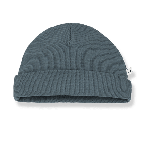 1+ in the Family 1+ In The Family Beanie Ivo Petroleum 8448251029739 Family SS25 Kleding & Accessoires Baby Mutsen & Sjaals Wijs west