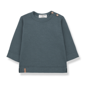 1+ in the Family 1+ In The Family L.Sleeve T-Shirt Alfons Petroleum 8448251030643 Family SS25 Kleding & Accessoires Baby Bovenstukjes Wijs west