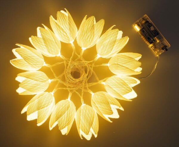 Lichtketting Tulpendroom met timer