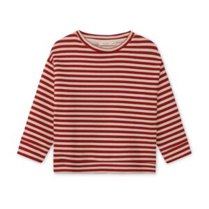 Fliink Fliink Alvin Ls Sweatshirt Pompeian Red/ Sandshell 5715435087049 SS25 Fliink Kleding & Accessoires Sweaters & Truien  Wijs west
