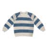 House of Jamie Relaxed Raglan Sweater Indigo Stripes