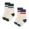 Konges Sløjd 2 Pack Rib Socks Multi Stribe
