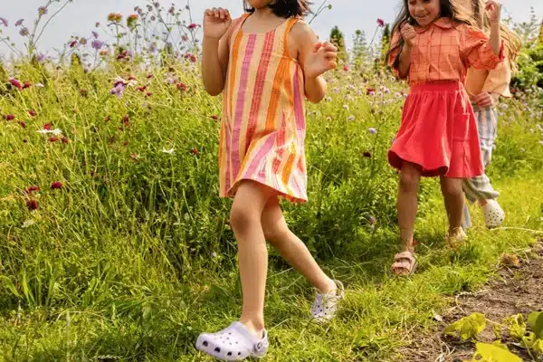 Sproet & Sprout Sleeveless Dress Stripes Nectarine