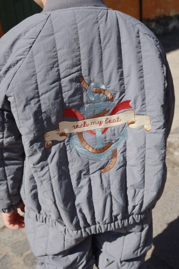 Konges Sløjd Konges Sløjd Juno Bomber Jacket Turbulence 5715681008522 Konges SS25 Kleding & Accessoires Jassen  Wijs west