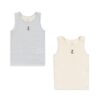Konges Sløjd Konges Sløjd Basic 2 Pack Tanktop Gots Stripe Provence Mix 5715681002827 Konges SS25 Kleding & Accessoires Pyjama's & Ondergoed  Wijs west
