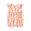 Konges Sløjd Konges Sløjd Coco Frill Romper Gots Floria Pink 5715681046586 Konges SS25 Kleding & Accessoires Baby Rompers Wijs west