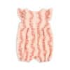 Konges Sløjd Konges Sløjd Coco Frill Romper Gots Floria Pink 5715681046586 Konges SS25 Kleding & Accessoires Baby Rompers Wijs west