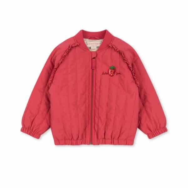 Konges Sløjd Konges Sløjd Juno Sparkle Bomber Jacket Raspberry Wine 5715681009246 Konges SS25 Kleding & Accessoires Jassen  Wijs west