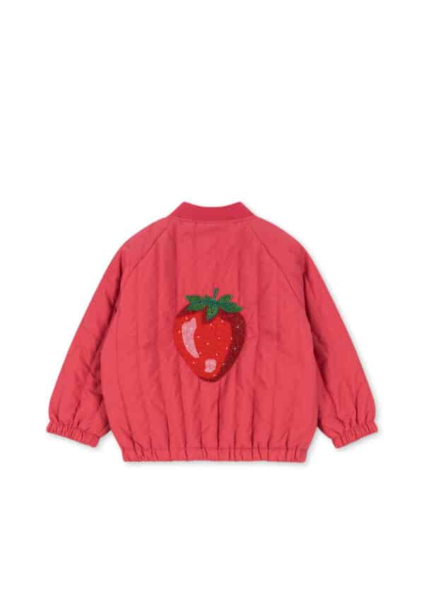 Konges Sløjd Konges Sløjd Juno Sparkle Bomber Jacket Raspberry Wine 5715681009246 Konges SS25 Kleding & Accessoires Jassen  Wijs west