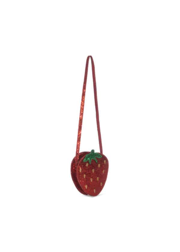 Konges Sløjd Konges Sløjd Tut Strawberry Shoulder Bag Barbados Cherry 5715681011959 Konges SS25 Kleding & Accessoires Tassen & Rugzakken  Wijs west