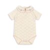Konges Sløjd Konges Sløjd Rosier Bodystocking Cream Off White 5715681013472 Konges SS25 Kleding & Accessoires Baby Rompers Wijs west