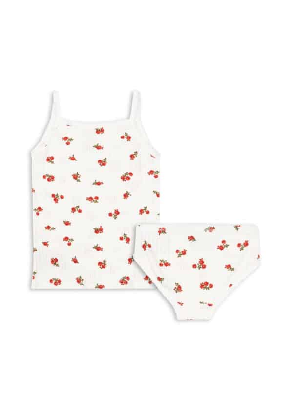 Konges Sløjd Konges Sløjd Minnie Underwear Gots Rose Red 5715681026960 Konges SS25 Kleding & Accessoires Pyjama's & Ondergoed  Wijs west