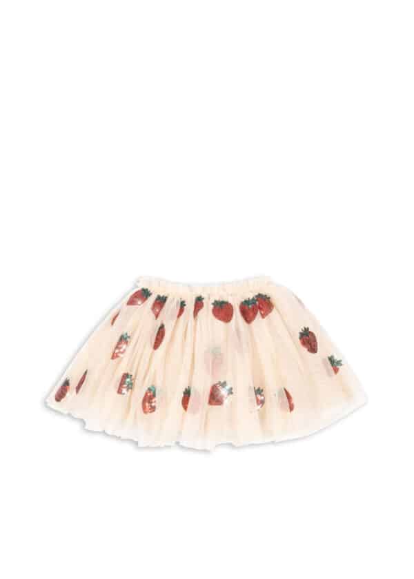 Konges Sløjd Konges Sløjd Yvonne Skirt Strawberry 5715681042359 Konges SS25 Kleding & Accessoires Rokjes & Jurkjes  Wijs west