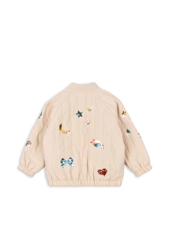 Konges Sløjd Konges Sløjd Juno Sequin Bomber Jacket Smoke Gray 5715681044582 Konges SS25 Kleding & Accessoires Jassen  Wijs west