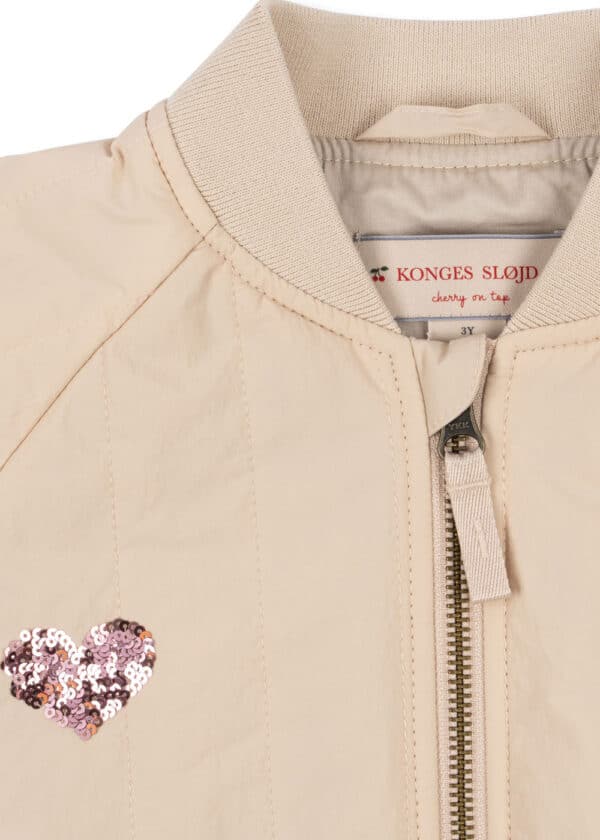 Konges Sløjd Konges Sløjd Juno Sequin Bomber Jacket Smoke Gray 5715681044582 Konges SS25 Kleding & Accessoires Jassen  Wijs west