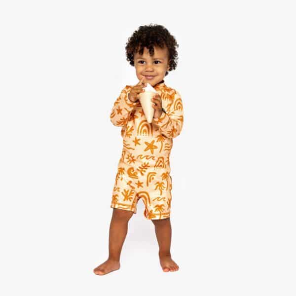 Beach & Bandits UV-Baby Suits Tropical Vibes Apricot