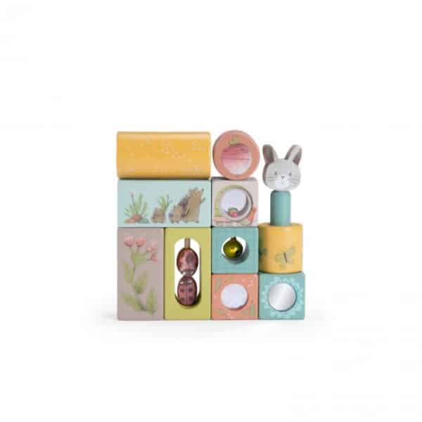Moulin Roty Stapelbare Activiteiten Blokken - Trois Petits Lapins