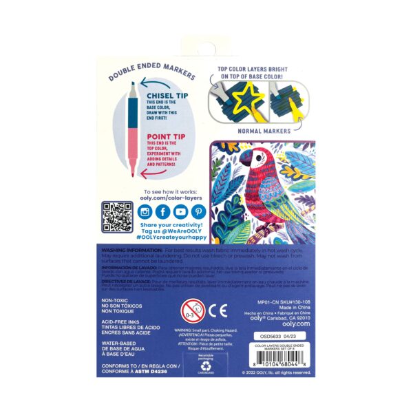 Ooly Ooly - Color Layers Double-Ended Layering Markers 810104680448 mertex 2025 Speelgoed & Spellen Knutselen  Wijs west