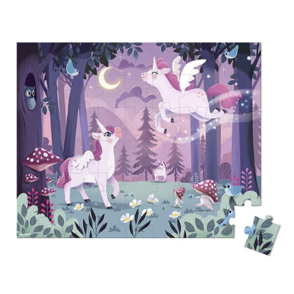 Janod Janod Puzzel - Eenhoorns 3700217325558 mertex 2025 Speelgoed & Spellen Puzzels  Wijs west