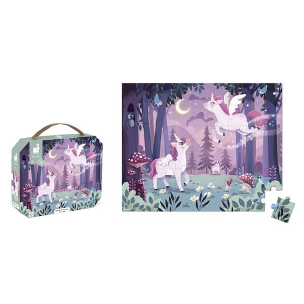 Janod Janod Puzzel - Eenhoorns 3700217325558 mertex 2025 Speelgoed & Spellen Puzzels  Wijs west