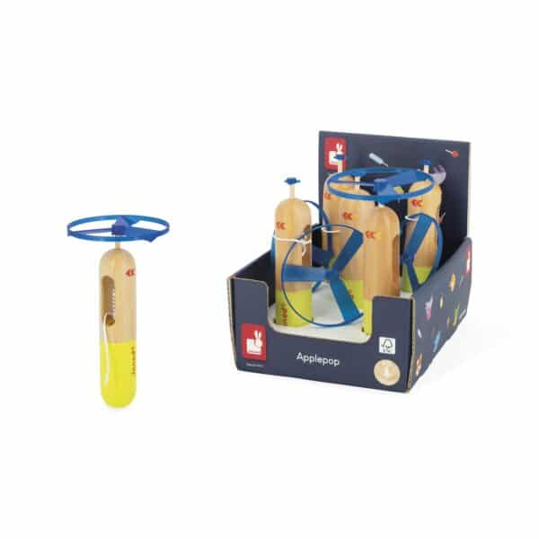 Janod Janod Applepop - Display Propellor schieten 3700217333829 mertex 2025 Speelgoed & Spellen Experimenteren  Wijs west