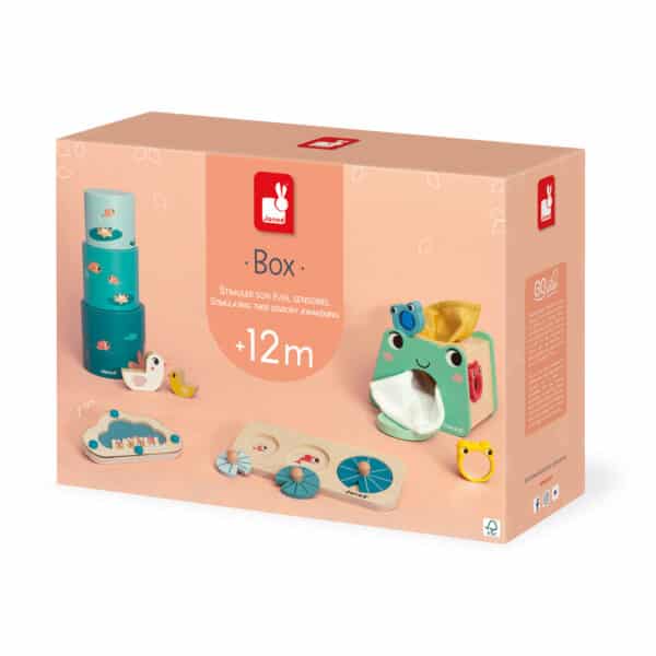Janod Janod - Box 12 maanden zintuigelijke waarneming 3700217340636 mertex 2025 Speelgoed & Spellen Educatief Speelgoed  Wijs west
