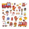 Janod Janod Magneti Stories - Brandweer 3700217354534 mertex 2025 Speelgoed & Spellen Educatief Speelgoed  Wijs west