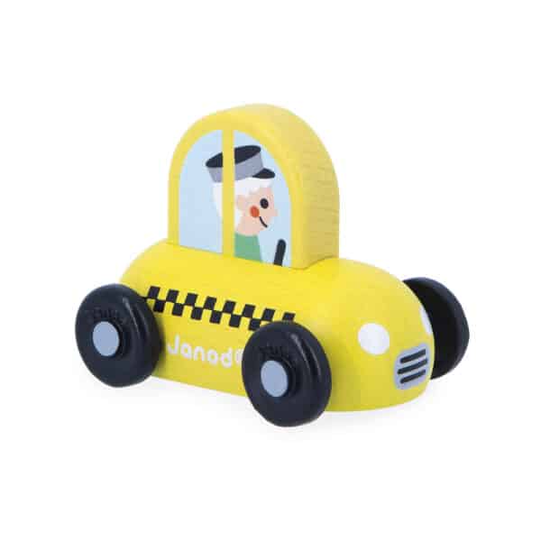 Janod Janod Crossroads - Taxi 3700217359140 mertex 2025 Speelgoed & Spellen Voertuigen  Wijs west