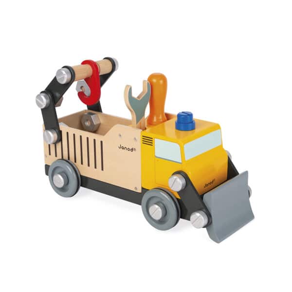 Janod Janod Brico'kids - Vrachtwagen wegwerker 3700217364700 mertex 2025 Speelgoed & Spellen Voertuigen  Wijs west