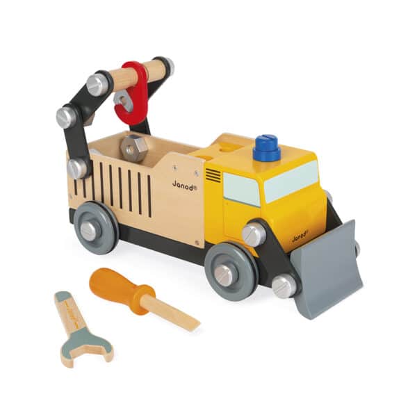 Janod Janod Brico'kids - Vrachtwagen wegwerker 3700217364700 mertex 2025 Speelgoed & Spellen Voertuigen  Wijs west