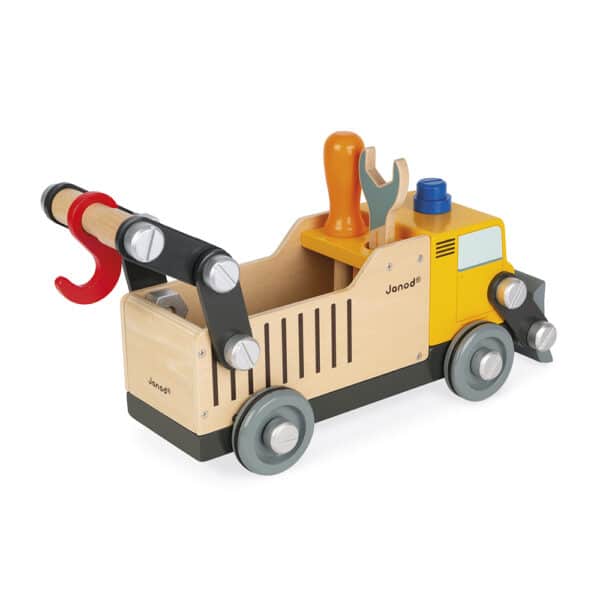 Janod Janod Brico'kids - Vrachtwagen wegwerker 3700217364700 mertex 2025 Speelgoed & Spellen Voertuigen  Wijs west