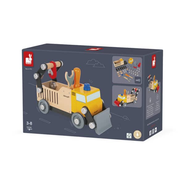 Janod Brico'kids - Vrachtwagen wegwerker - Afbeelding 8