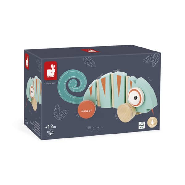 Janod Janod Tropik - Trekfiguur Kameleon 3700217382643 mertex 2025 Speelgoed & Spellen Knutselen  Wijs west
