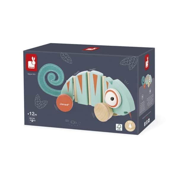 Janod Tropik - Houten Trekdier Kameleon - Afbeelding 8