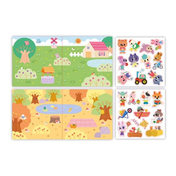 Janod Janod Atelier - 2 jaar - Dikke herkleefbare stickers 3700217391447 mertex 2025 Speelgoed & Spellen Knutselen  Wijs west