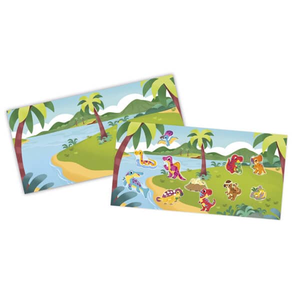 Janod Janod Atelier - 2 jaar - Herbruikbare stickers Dino 3700217391584 mertex 2025 Speelgoed & Spellen Knutselen  Wijs west