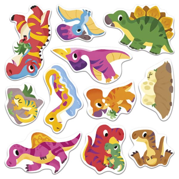Janod Janod Atelier - 2 jaar - Herbruikbare stickers Dino 3700217391584 mertex 2025 Speelgoed & Spellen Knutselen  Wijs west