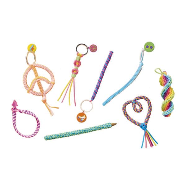 Janod Janod Atelier Bijoux - Scoubidou Peace & Love 3700217391607 mertex 2025 Speelgoed & Spellen Knutselen  Wijs west
