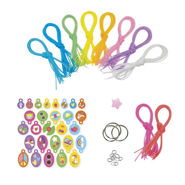 Janod Janod Atelier Bijoux - Scoubidou Peace & Love 3700217391607 mertex 2025 Speelgoed & Spellen Knutselen  Wijs west