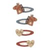 Mimi & Lula Mimi & Lula Lucky Horse Clip Set 5060925059502 Mimi SS25 Verzorging Haaraccessoires Haarspeldjes Wijs west
